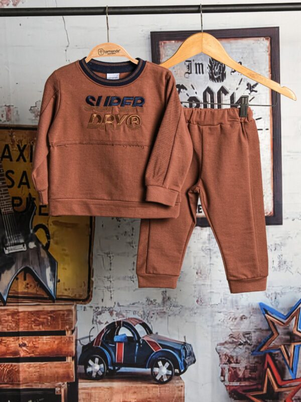 Erkek Çocuk %100 Pamuk Super Dry Baskılı 2'li Takım 2-3-4-5 Yaş